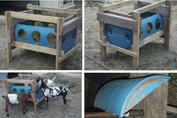 Обзор кормушек для коз: виды, схемы и инструкция по изготовлению