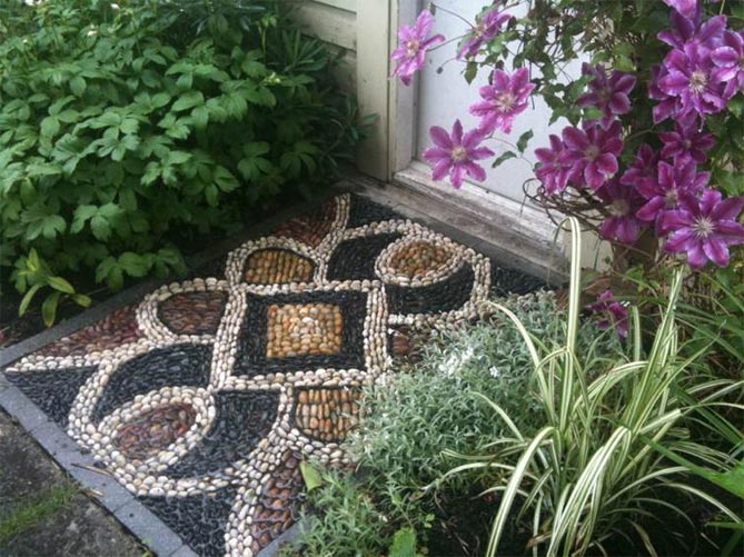 Садовая мозаика своими руками - гравийные дорожки на даче